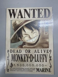 Early One Piece Official Mugiwara Store Marine Wanted Poster - Monkey D. Luffy - Bild 1 von 2