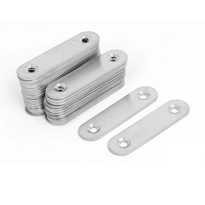 30pz Piastra Staffa Ancoraggio Per Travi In Legno Acciaio Angolare 60x16x2mm - Immagine 1 di 3