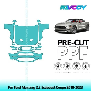 PreCut Paint Protection PPF Kit For Ford Mustang 2.3 Ecoboost Coupe 2018-2023 - Picture 1 of 7