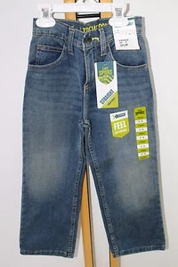 Lee Sport Boys Blue Jeans Size 5 R NWT NEW Adjustable Waist Pants Straight - Picture 1 of 4