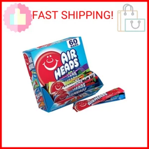 Airheads Candy Bars, Variety Bulk Box, Chewy Full Size Fruit Taffy, Gifts, Holid - Picture 1 of 2