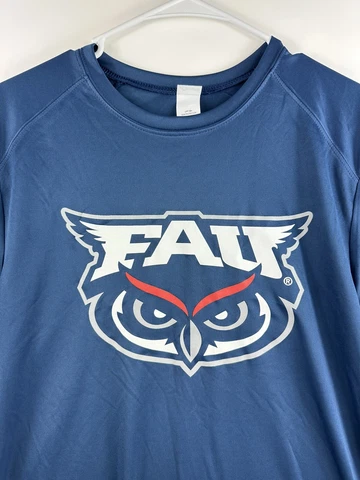 Paragon FAU Florida Atlantic University Owls Men's Small Blue UPF50+ T-Shirt Cover