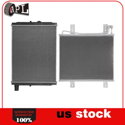 Conjunto de condensador y radiador de CA International Harvester 9900i SFA 2003 Foto 1 de 4