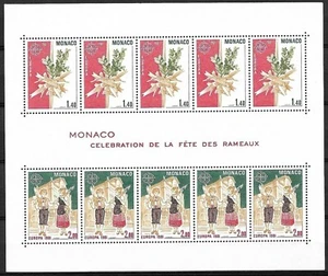 Monaco 1981 Yvert S/S 19 Europa CEPT montado sin montar o nunca montado en muy buen estado - Imagen 1 de 1