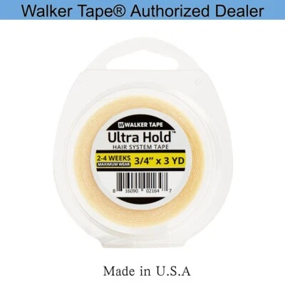 Walker Ultra Hold Roll Tape, Double Sided Adhesive, Hair Toupee Tape