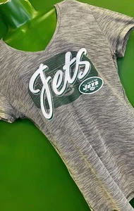 NFL New York Jets Space Dye V-Neck T-Shirt Damen Large Neu mit Etikett - Bild 1 von 5