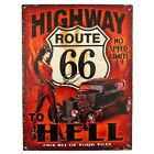 Blechschild Route 66 Highway Hell 25x33 cm - D26