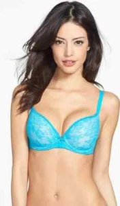 NWT Wacoal 853201 Finesse Molded Underwire T-Shirt Bra 32C Pagoda Blue - Picture 1 of 2