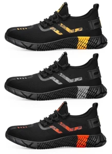 ZAPATILLAS DE SEGURIDAD PARA HOMBRES Y MUJERES TRABAJO LIGERAS PUNTERA DE ACERO BOTAS ZAPATOS TALLAS DEL REINO UNIDO - Imagen 1 de 28