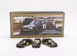 Mini GT 1:64 Mercedes-Benz 190E 2.5-16 480 481 482 AMG/Zung Fu 3 Cars Set NEW - Picture 1 of 5