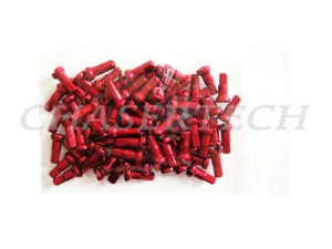 MTB Road BMX Bike 7075 Alloy Spoke Nipples 2.0mm 14G 1/2" 72 Pcs Red - Picture 1 of 1