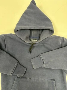 Sudadera con Capucha Vintage Karl Kuemmerling Doble Cara 2 Capas Desteñida Azul Marino Hecha en EE. UU. Mediana/Pequeña - Imagen 1 de 24