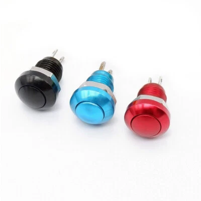 1Pc Universal 8mm Mini 2Pin Metal Momentary Push Button Switch Waterproof - Image 1 of 4