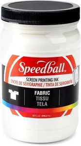 Fabric Screen Printing Ink, 32-Ounce, White - Picture 1 of 9