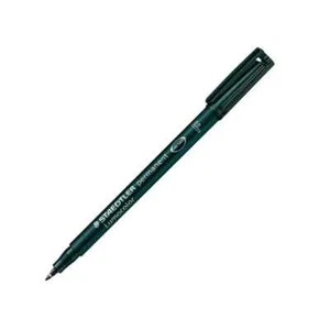 2 x bolígrafos permanentes finos Staedtler Lumocolor negros 318-9 - Imagen 1 de 1