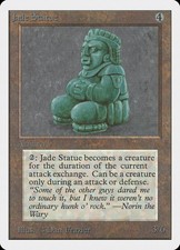 1x Jade Statue -Played- Unlimited Edition MTG