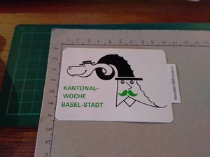 ADESIVO STICKER VINTAGE KLEBER KANTONAL WOCHE BASEL STADT  - Imagen 1 de 1