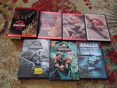 Jurassic Park/World Lot of 5 DVD 1-5:  World,  Fallen + Jurassic Predator Tested - Image 1 of 4