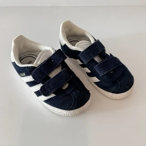Adidas Gazelle Suede Shoes Blue Toddler Size 7K Sneakers Ortholite - Picture 1 of 5