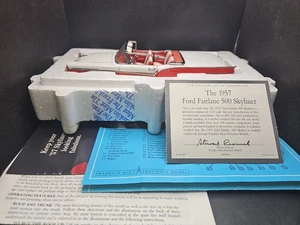 Franklin Mint 1957 Ford Fairlane 500 Skyliner Convertible Die Cast - Picture 1 of 13