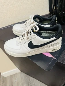 Nike Air Force 1 Gore-tex Light Bone Black Medium Olive CK2630 002 Size 9 - Picture 1 of 8