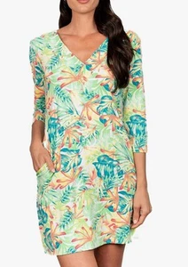 Banana Boat UPF 50 V-Ausschnitt Etuikleid Sommerkleid M grün triple neu mit Etikett Antibes Taschen - Bild 1 von 6