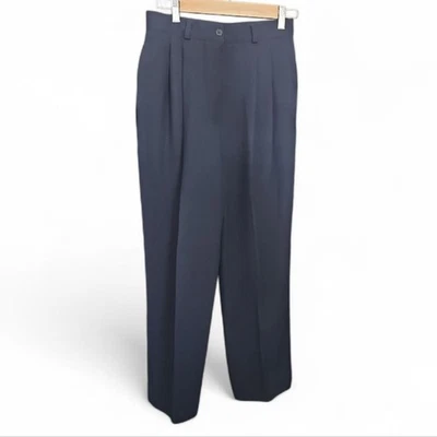 Vintage Lauren Ralph Lauren 100% Wool Pleated Dress Pants Sz 8 Timeless Wardrobe - Image 1 of 4