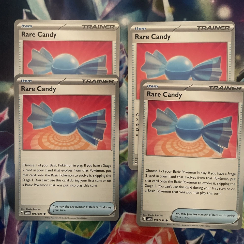 4x Rare Candy 191/198 Scarlet & Violet Pokémon TCG Trainer Playset Near Mint - Image 1 of 1
