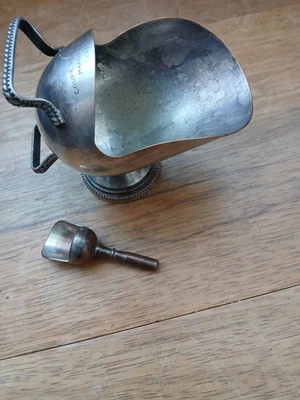 sucrier ancien en métal - Photo 1/2