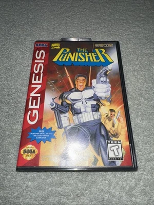 Punisher (Sega Genesis, 1994) The Punisher CIB Authentic Has Tattoo - Image 1 of 4