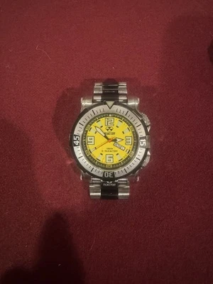Men's Reactor Poseidon 55507 Watch 1000M Diver, Yellow - Image 1 of 4