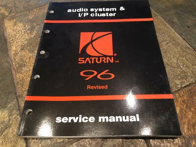1996 Saturn SL1 SL2 SC SW1 SW2 SC2 Radio Audio Instrument Cluster Service Manual - Image 1 of 4