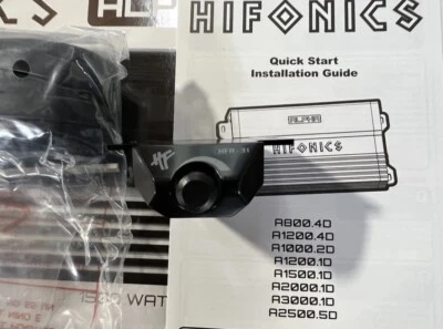 HIFONICS HFR-31 BASS GAIN KNOB LEVEL CONTROL REMOTE & WIRE SELECT AMPLIFIERS NEW - Image 1 of 3