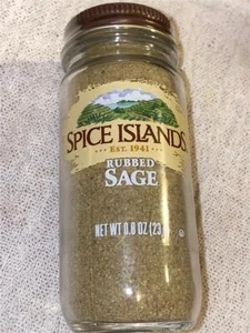 Spice Islands Rubbed Sage .8 Ounce Bottle Best By Date of 04/2025 - Picture 1 of 1
