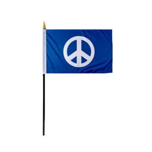Promo Patriot's Peace Symbol Flag Collection-Durable Peace Flags in Various Size - Picture 1 of 5