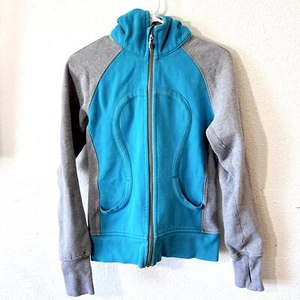Lululemon Scuba Jacke Größe 6 blau grau - Bild 1 von 8