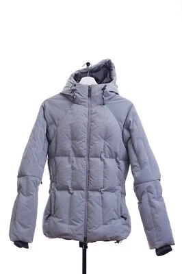 Chaqueta de snowboard con capucha para mujer Salomon abrigo de esquí blanco azul Foto 1 de 4