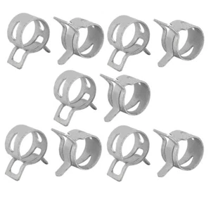 10 Stück 10mm Weiß Feder Schlauchschelle Federbandschelle - Bild 1 von 3