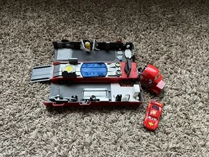 Disney Pixar Cars Lightning McQueen Mack Play Set Semi Truck Trailer Mattel 12" - Picture 1 of 8