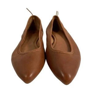 Frye Regina Brown Leather Pointed Toe Ballet Flats Womens SZ 8M NWT Tan Shoes - Bild 1 von 7
