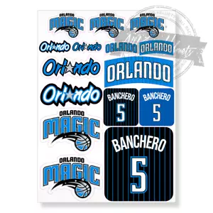 Orlando Magic NBA Basketball #5 Paolo Banchero A4 Printed Vinyl Decal Stickers - Picture 1 of 4