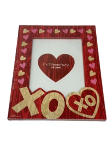 FLOMO picture photo frame 5X7 INCH love hearts xoxo - Picture 1 of 2