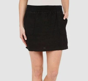 $55 Allen Allen Women's Black Solid Short Pull-On Mini Cargo Skirt Size XS - Picture 1 of 1