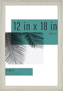 MCS Studio Gallery Frame, Gray Woodgrain, 12 x 18 in , Single