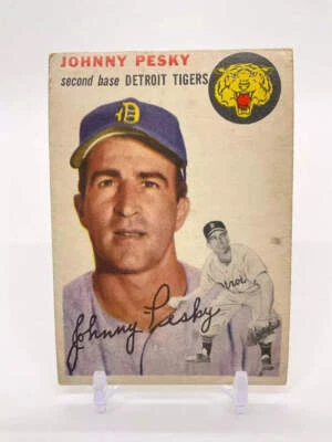 Johnny Pesky 1954 Topps #63 Detroit Tigers VG - Image 1 of 2