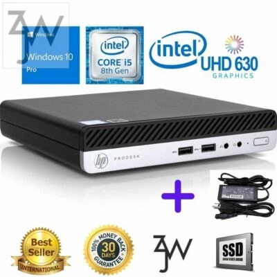 HP ELITEDESK 800 G4 DM MINI PC I5-8500T 512GB SSD 16GB WIN10 WIFI AC Adapter - Image 1 of 4
