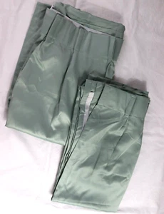 Liz Claiborne JCP 29x84 Kathryn Restoration Green Pinch Pleat Curtain Panel - Picture 1 of 5