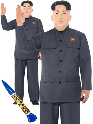 SMIFFYS Koreanischer Diktator Kostüm für Herren Erwachsene Kim Jong Un Kostüm Halloween Präsident