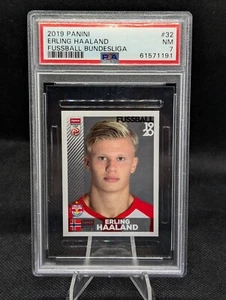 Album adesivi 2019 calcio Bundesliga austriaca Erling Haaland PSA 7 Rookie RC - Foto 1 di 2