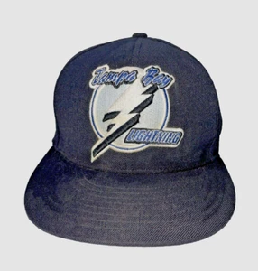 Sombrero Mitchell & Ness de Hockey Tampa Bay Lightning de Colección 100% Lana Negro Ajustado 7.5 - Imagen 1 de 12